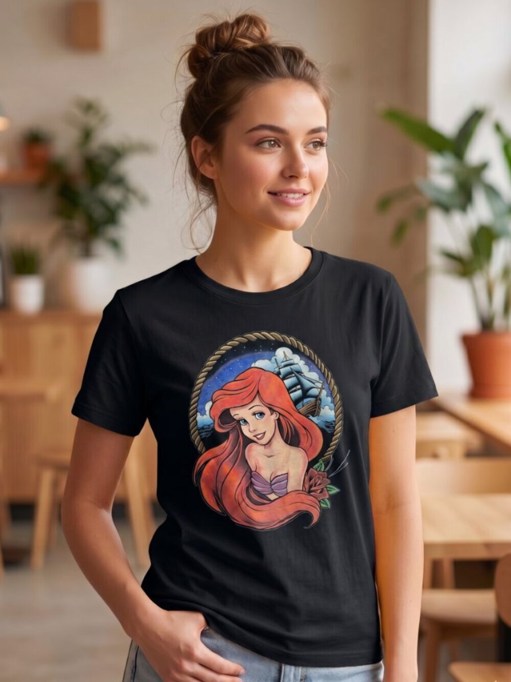 DISNEY  "LITTLE MERMAID" WOMENS TEE (small)